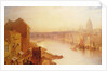 St. Paul's Cathedral: From Southwark Bridge, 19th century by Charles Claude Pyne