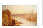 St. Paul's Cathedral: From Southwark Bridge, 19th century by Charles Claude Pyne