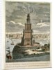 The Marble Watch Tower or Lighthouse Erected by Ptolemy Soter on the Island of Pharos, near the Port of Alexandria by English School