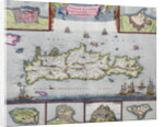 Map of the Island of Candia with the sea port of Herakleion, c.1680 by Frederick de Wit