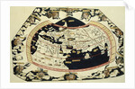 Map of the world, based on descriptions and co-ordinates given in 'Geographia', by Ptolemy by Anonymous