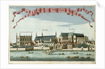 Westminster showing the Abbey, Hall and Parliament House by Robert Morden
