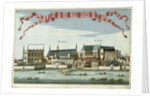 Westminster showing the Abbey, Hall and Parliament House by Robert Morden