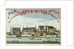 Westminster showing the Abbey, Hall and Parliament House by Robert Morden