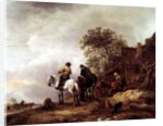 Landscape with Riders by Adriaen Jansz. van Ostade