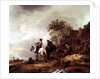 Landscape with Riders by Adriaen Jansz. van Ostade