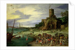 Fishermen on the Shore by Jan the Elder Brueghel