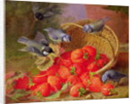 Still Life with Strawberries and Bluetits by Eloise Harriet Stannard