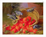 Still Life with Strawberries and Bluetits by Eloise Harriet Stannard