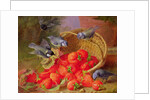 Still Life with Strawberries and Bluetits by Eloise Harriet Stannard