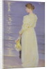 Woman in White on a Beach by Peder Severin Kroyer