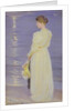 Woman in White on a Beach by Peder Severin Kroyer