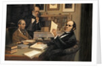 Joseph Hooker, Charles Lyell and Charles Robert Darwin by Evstafieff Evstafieff