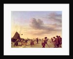 Golfers on the Ice near Haarlem, 1668 by Adriaen van de Velde
