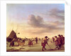 Golfers on the Ice near Haarlem, 1668 by Adriaen van de Velde