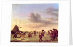 Golfers on the Ice near Haarlem, 1668 by Adriaen van de Velde