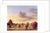 Golfers on the Ice near Haarlem, 1668 by Adriaen van de Velde