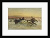 A Galloping Winter Troika at Dawn by Nikolai Egorevich Sverchkov