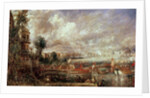 The Opening of Waterloo Bridge, Whitehall Stairs, 18th June 1817 by John Constable
