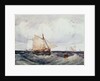 A Cutter and other Ships in a Strong Breeze by Richard Parkes Bonington