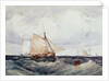 A Cutter and other Ships in a Strong Breeze by Richard Parkes Bonington