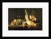 Still Life with Game and Fruit by Luis Menendez or Melendez