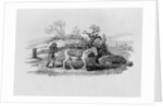 Geese carried to market from 'History of British Birds and Quadrupeds' by Thomas Bewick