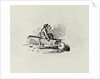 A Man in a Wheelbarrow from 'History of British Birds and Quadrupeds' publ 1815? by Thomas Bewick
