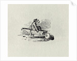A Man in a Wheelbarrow from 'History of British Birds and Quadrupeds' publ 1815? by Thomas Bewick