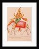 Indra, God of Storms, riding on an elephant, 1820-25 by Indian School