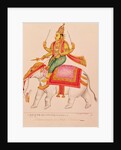Indra, God of Storms, riding on an elephant, 1820-25 by Indian School