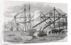 Loading Coal on Cargo Ships from 'History of British Birds and Quadrupeds' by Thomas Bewick