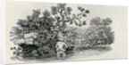 Playing a Salmon from 'History of British Birds and Quadrupeds' by Thomas Bewick