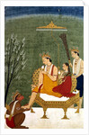 Seventh Incarnation of Vishnu as Rama-Chandra: Rama and Sita Reunited by School Indian