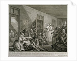 Plate VIII from A Rake's Progress, 1735 by William Hogarth