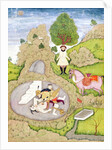 Rustam killing the White Demon by Indian School