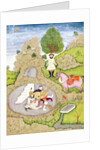 Rustam killing the White Demon by Indian School