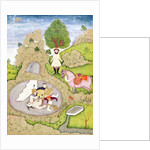 Rustam killing the White Demon by Indian School