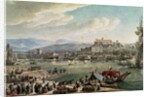 The town and harbour of Trieste seen from the New Mole. by Louis Francois Cassas