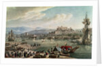 The town and harbour of Trieste seen from the New Mole. by Louis Francois Cassas