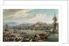 The town and harbour of Trieste seen from the New Mole. by Louis Francois Cassas