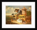 A Birdcatcher and His Dog by Antonius Leemans