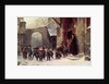 Snow Scene: Children Leaving School, c.1853 by Marc Louis Benjamin Vautier