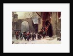 Snow Scene: Children Leaving School, c.1853 by Marc Louis Benjamin Vautier