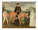 Portrait of Philip II, the Duke of Alencon, the Duke of Alba, William of Orange and Queen Elizabeth I by Philip Moro