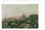 A Market with St. Charles' Church in the Distance, Vienna, c.1894 by Carl Moll