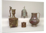 Censer, ewer, inkwell and 12th-13th century jug by Persian School