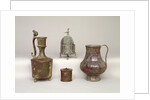 Censer, ewer, inkwell and 12th-13th century jug by Persian School