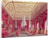 The Crimson Drawing Room, Carlton House from Pyne's 'Royal Residences', 1818 by William Henry Pyne