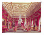 The Crimson Drawing Room, Carlton House from Pyne's 'Royal Residences', 1818 by William Henry Pyne
